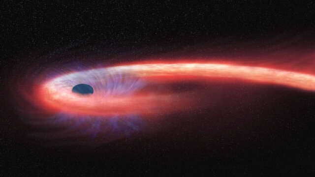 سیاه‌چاله‌ای که از ستاره‌ها “اسپاگتی” درست می‌کند!+فیلم