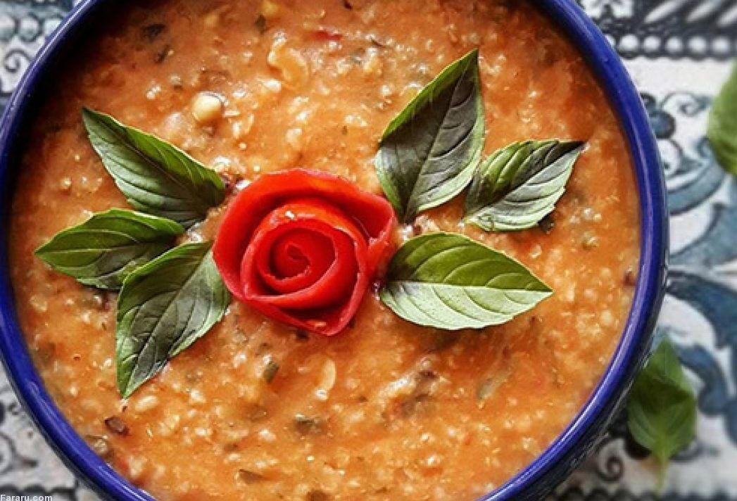 طرز تهیه آش گوجه اردبیلی