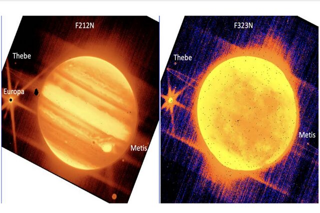 انتشار ۲ تصویر از “مشتری” توسط تیم تلسکوپ “جیمز وب”