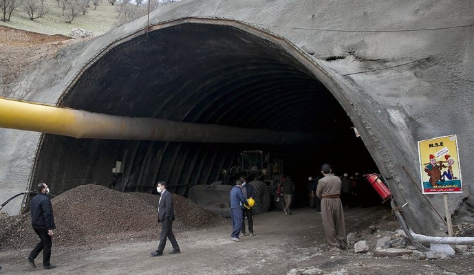 پیشرفت ۸۰درصدی تونل سیاه طاهر ثلاث باباجانی