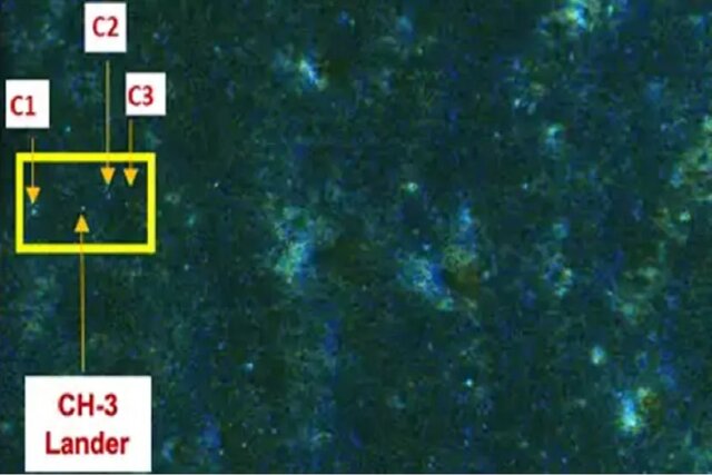 خودنمایی فرودگر چاندرایان-۳ در تصاویر مدارگرد هند